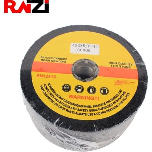 Raizi 4 inch 50 mm silicon carbide resin grinding wheel for stone with M14,5/8"-11