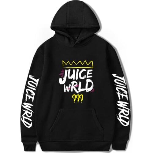 Juice WRLD Hoodies Men Women Sweatshirts Autumn Hooded Harajuku Hip Hop Casual Hoodie Hot Juice WRLD boys girls black pullovers