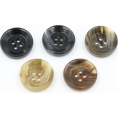 6pcs/lot Windbreaker button mens coat button female small suit buckle coat sweater button clothes clothing accessories black