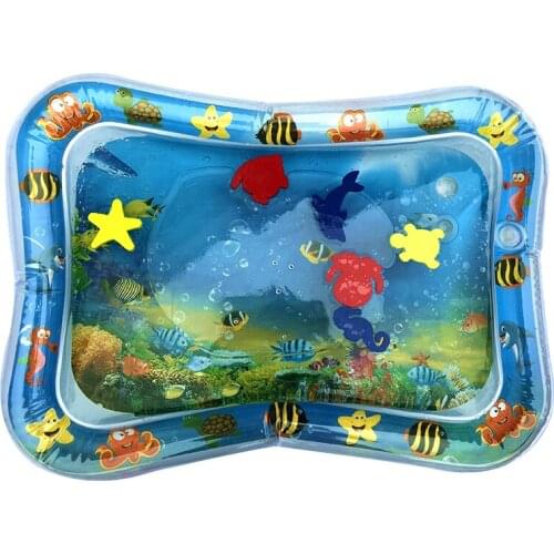 Watermat Baby Dual Use Toys Baby Games Inflatable Patted Pad Baby Inflatable Crawling Water Cushion Water Play Mat for Infants