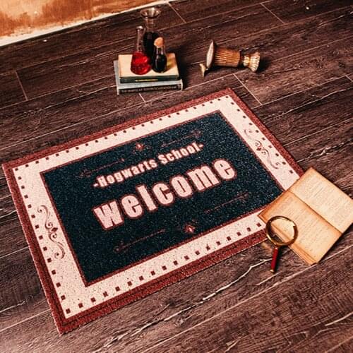Magic School Home Door Mat Carpet Living Room Bath Kitchen Hallway Mat Carpet Dust-proof PVC Anti-slip Indoor Entrance Door Mat