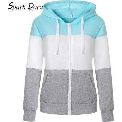 Hoodie Women Popular Fashion Striped Thick Winter Long Sleeve Women Clothes Color Matching Comfort Sweatshirt Women