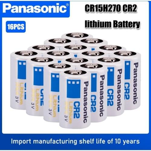 16PC Panasonic CR2 Digital Camera Photographic Device LED Flashlight Battery CR15H270 DLCR2 ELCR2 3V Lithium Battery