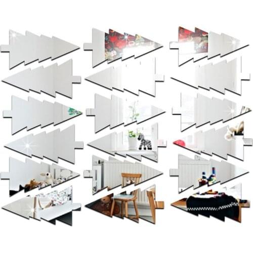 3D Pine Tree Mirror Wall Stickers Porch Corridorbe Droom Living Room House Decoration Wall Decals DIY Acrylic Waterproof Sticker