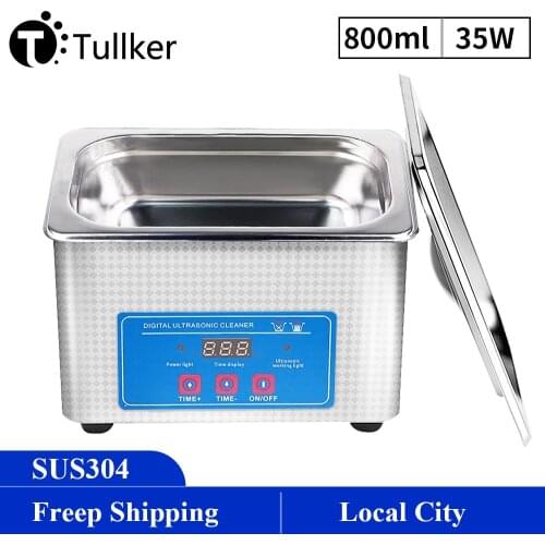 Lab Bottle Glasses Jewelry Ultra Sonic Cleaning Machine 0.8L Digital Ultrasonic Cleaner 800ml