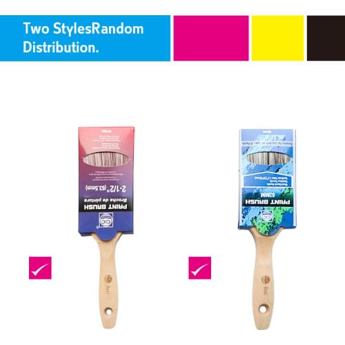 2.5 Inch 63mm Paint Brushes Synthetic Bristle Beech Wooden Handle DryWall Tools DIY Art Paint Application Painting Supplies