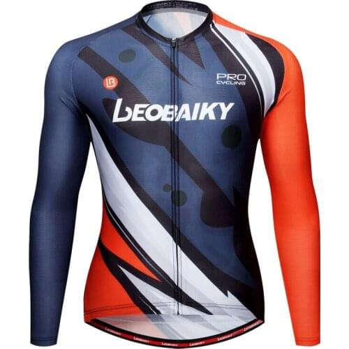 Breathable Cycling Jersey Men Bicycle Shirts Mtb Clothing Road Bike Top Sportswear Riding Blouses Ciclismo Summer Long Sleeves