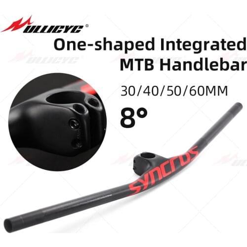 SYNCROS 30/40/50/60mm Carbon Fiber Mountain Integrated MTB Handlebar FRASER IC SL 8 degree
