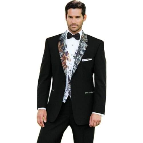 Customize Black Mens Evening Dress Toast Business Suits Groom Tuxedos Coat Waistcoat Trousers Set (Jacket+Pants+Vest+Tie) W:287