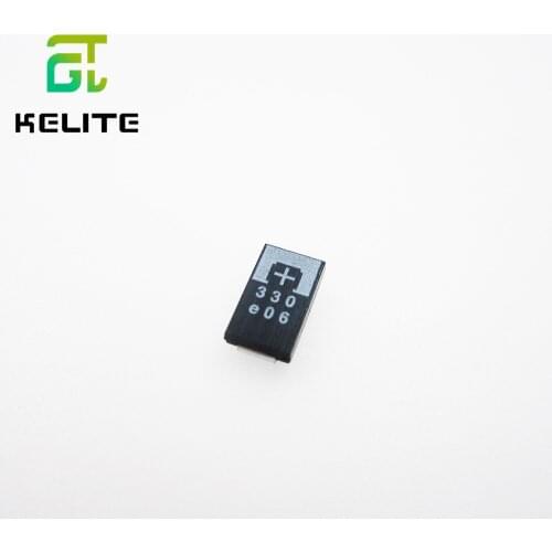 HAILANGNIAO 50PCS/LOT 10pcs SMD tantalum polymer capacitors 2R5TPE330M9 2.5V 330UF POSCAP (330UF 2.5V)