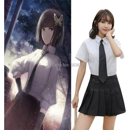 Anime Bungo Stray Dogs Akiko Yosano Cosplay Costumes Japanese girl cute JK School Uniform Suit