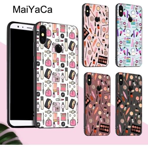 Makeup Love Lipstick Eyeshadow Pink For POCO X3 F2 Pro F1 Case For Redmi Note 9 Pro 7 8T 9S 9A 9C For Mi Note 10 Lite 9T Pro