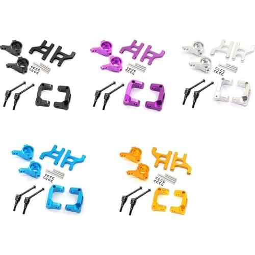 Metal Front Steering Cup C Hub Carrier Suspension Arm Drive Shaft for 1/10 RC Crawler Tamiya CC01 Upgrade Parts