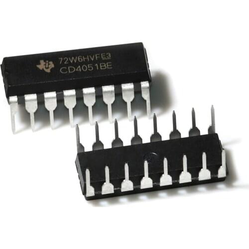 Multiplexed switch IC CD4051BE PDIP-16 original eight selected one simulation