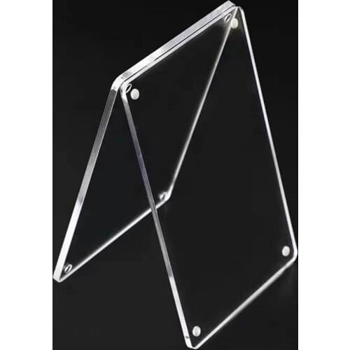 4*6cm Wall Mount Acrylic Sign Holder ,Price Card Tag Label Counter Top Stand with Adhesive Tape Magnet Adsorption