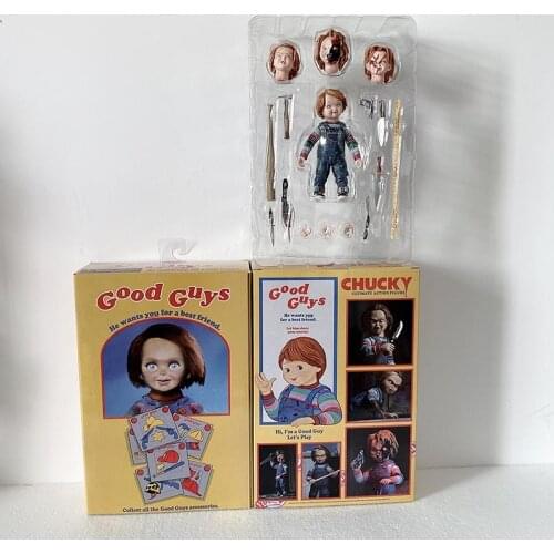 NECA Bride Of Chucky Ultimate Chucky Tiffany Chucky Gets Lucky PVC Action Figure Toy Doll Gift For kids