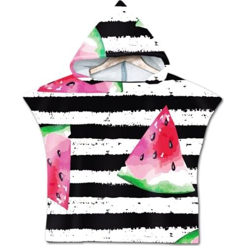 New Children Cute Hooded Cloak Beach Towel Microfiber Baby Boys Girls Kids Swimming Bath Towel 60*60cm