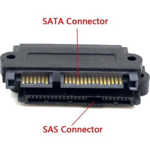 Qywo SAS to SATA SFF-8482 SAS 22 Pin to SATA 22PIN Hard Disk Drive Raid Adapter with 15 Pin Power Port