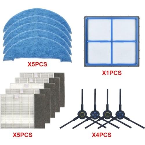 Robot Vacuum Cleaner HEPA Filter side brush mop for ilife V8 V8s X750 A7 X800 X785 V80 Robotic Vacuum Cleaner Parts Accessories