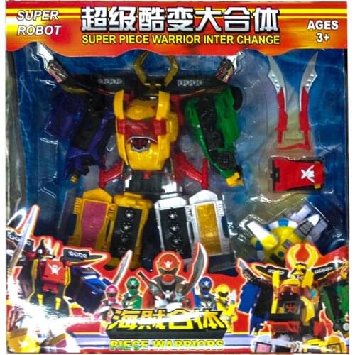 Transformation Robot Megazords Assembled Deformation Model Toy for Children Super Kaizouku Sentai Gokaiger