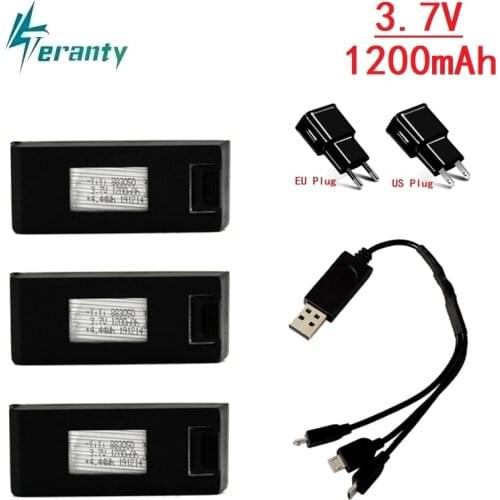 SG107 Mini RC Drone Spare Parts Drone Battery 3.7V 1200mAh Lipo Battery for SG107 Drones RC Quadcopter Helicopter Accessories