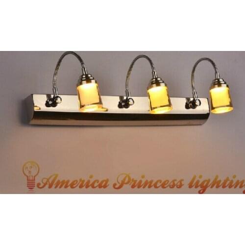 LED Wall light Bathroom mirror lights cabinet Cosmetic Light Waterproof Fog,Material: Stainless steel / acrylic, AC220V