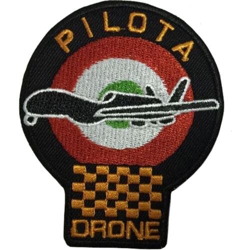 Pilota Drone Badges iron on patches Embroidery fabric Label Patches for clothing Stickers Applique