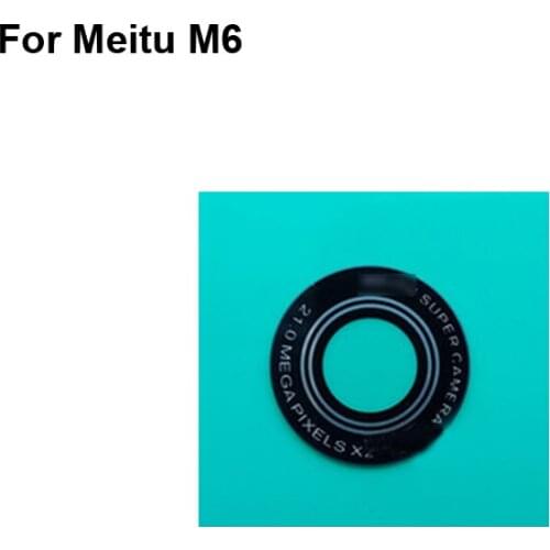 2PCS High quality For Meitu M6 Back Rear Camera Glass Lens test good For Meitu M 6 Replacement Mei tu M6 MP1503