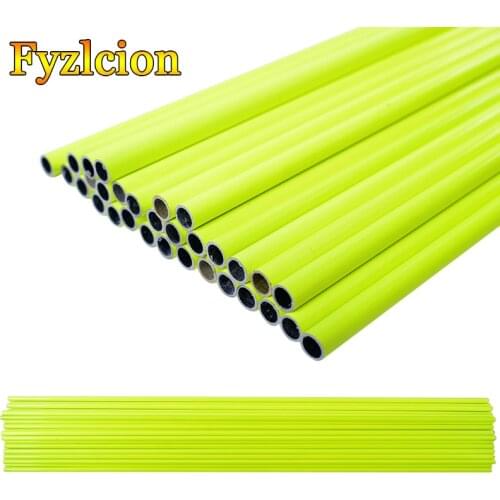 12pcs Hunting Archery 30 " OD7.8mm Yellow Shafts Carbon Arrow Replaceable Arrow Shooting Target Longbow Recurve Bow