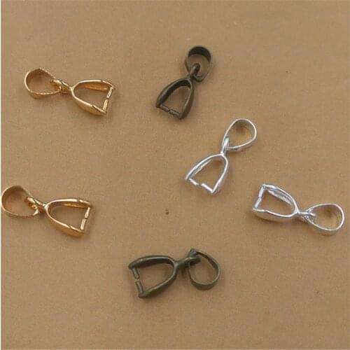 50pcs/lot Melon Seeds Buckle Pendants Clasps Hook Clips Bails Connectors Charm Bail Beads For DIY Jewelry Making