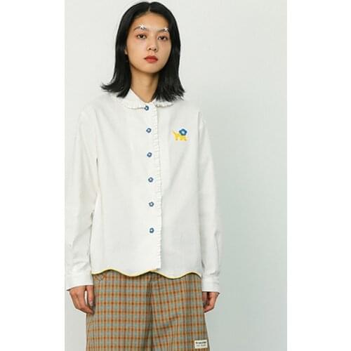 Женские белые рубашки Bebobsons China At AliExpress