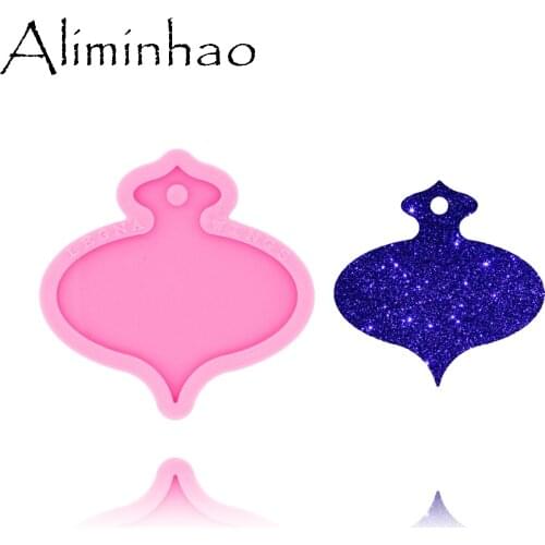 DY0465 Shiny Glossy Christmas Gift Bag Shape Necklace Jewelry Epoxy Silicon Mould Crafting Keychain Resin Silicone Mold