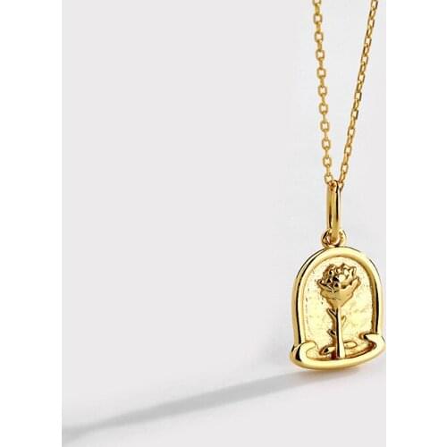 Mothers Day Necklace Cross-border 925 Sterling Silver Womens Luxury Temperament clavicle Chain Retro Cold Wind Ornaments Tide