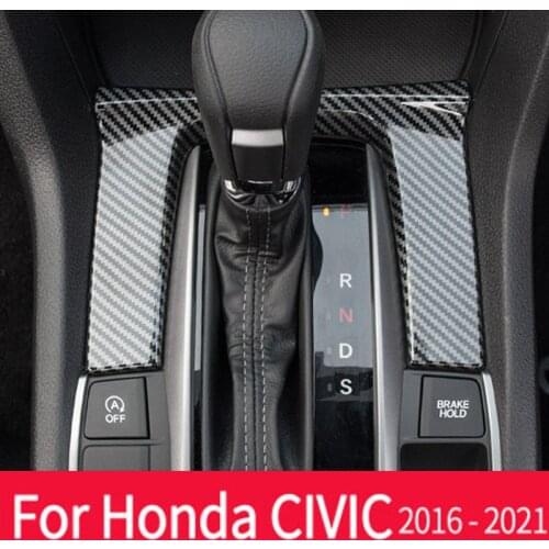 Interior Central Control Gear Decorative Frame Suitable For Honda Civic 10th Car Accessories Interior Cover Trim Stickers