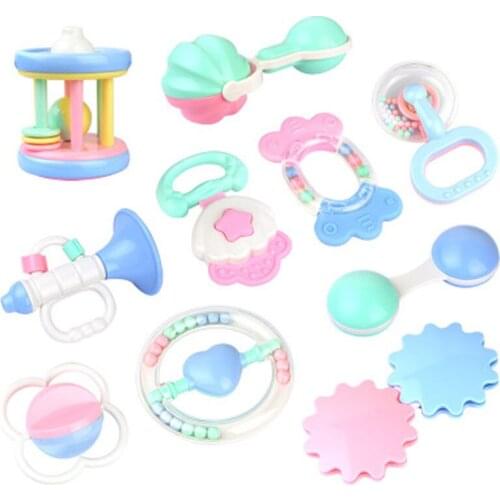 Baby Teether Toys Hand Hold Jingle Shaking Bell Lovely Hand Shake Bell Ring Baby Rattles For Baby Gift Toys B1106