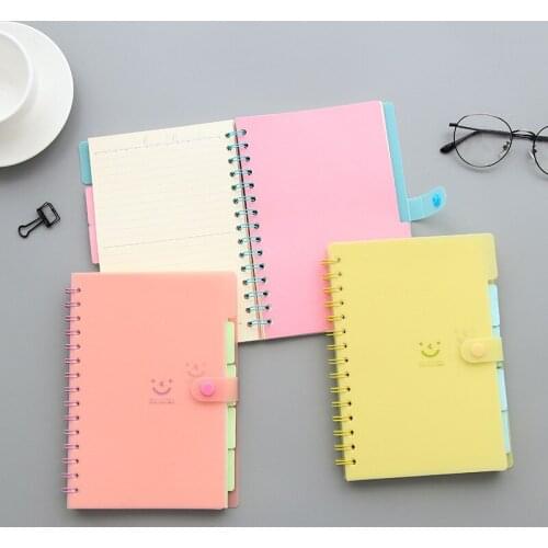 DL Japan and South Korea stationery smile roll coils bookmarks notebook office Notepad Stationery for office supplies students