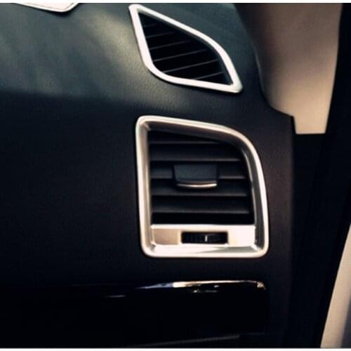 For Mazda CX-5 CX5 2013 2014 4pcs Chrome Car Interior Air Condition AC Vent Outlet Cover Trim Decoration Auto Part