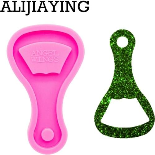 DY0348 Glitter shiny Beaker molds Keychain Silicone Mold for epoxy resin molds DIY necklace Pendant craf mould