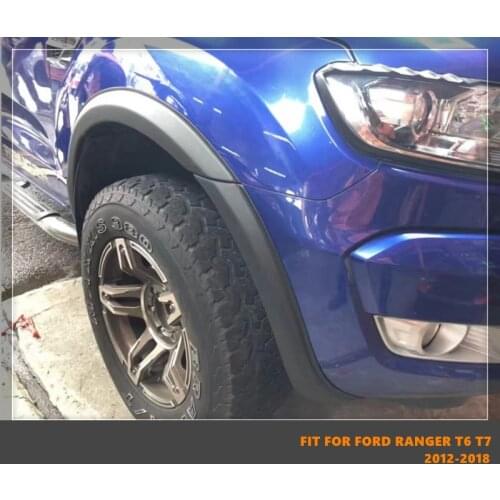 Good Quality ABS Car Wheel Eyebrow Arc Ring Fender Wheel Arch Fit For Ford Ranger T6 T7 2012-2018