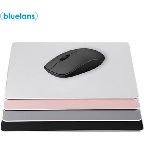 Metal Mouse Pad 200*180*2mm Aluminum Alloy Double-Sided Silicone Non-Slip Mat Mice Mousepad Suitable For Desktop Office