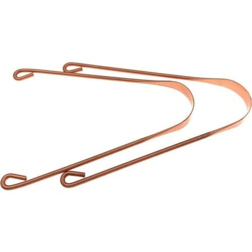 Metal Cleaning Scraper Red Copper Tongue Scraper Cleaner for Men/Women Tongue Toothbrush