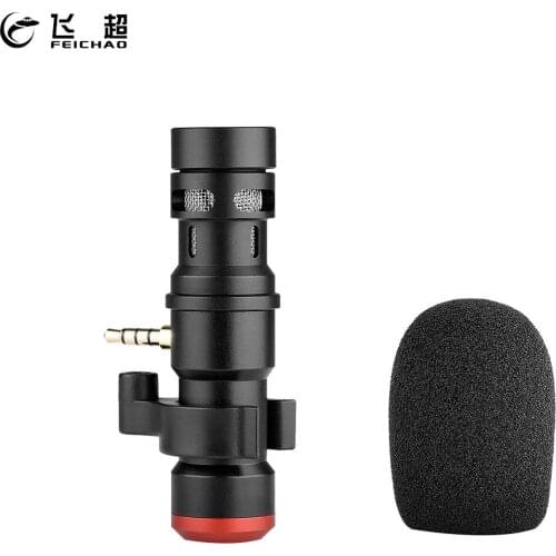 Mini Plug-in Smartphone Microphone Mic 3.5mm Plug for Mobile Phone DSLR Video Recording Live Broadcast Online Singing Chatting