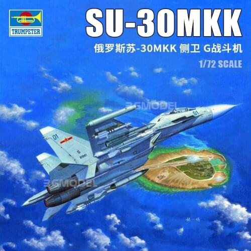 Trumpeter 01659 1/72 Scale SU-30MKK Flanker G Fighter Assembly Airplanes Model Building Kits For Adults Hobby Collection