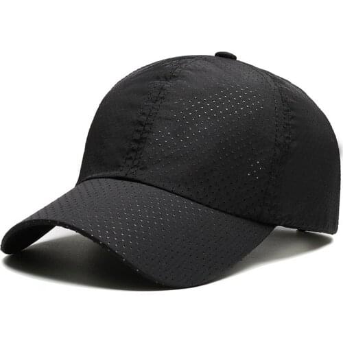 Fashion summer quick-drying baseball cap men and women outdoor breathable sun hat simple mesh caps snapback hats gorras