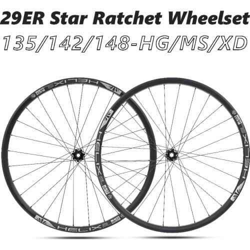 MTB 29er Wheelset 29inch SunRingle Helix TR27 SL Tubeless Rim with M350 Star Ratchet 28H Straightpull hub 135/142/148 Boost