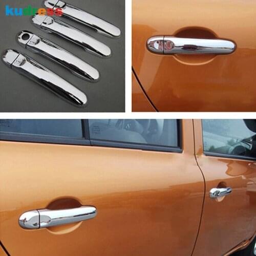 Door Handle Cover Trim For Nissan Versa TIIDA LATIO CUBE JUKE 2nd Ge 2011-2015 ABS Chrome Car Styling Accessories