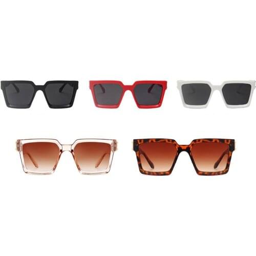 2021 New Fashion Design Oversized Square Sunglasses Women Men Shield Big Frame Cool Ins Sun Glasses For Female