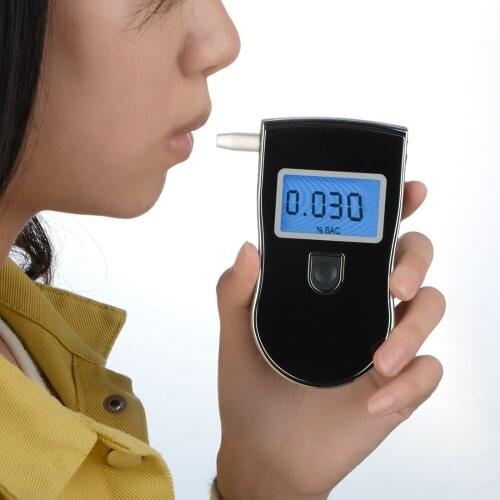 NEW Hot selling AT818 Professional Police Digital Breath Alcohol Tester Breathalyzer