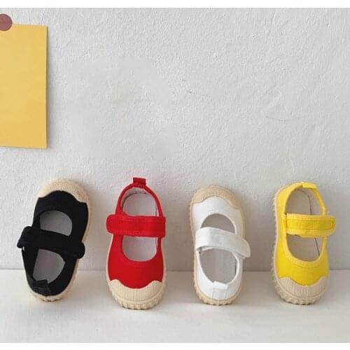 Autumn Fall Fall Fashion Boys And Girls Light And Comfortable Canvas Lovely Color Soft Soled Small Cloth Shoes