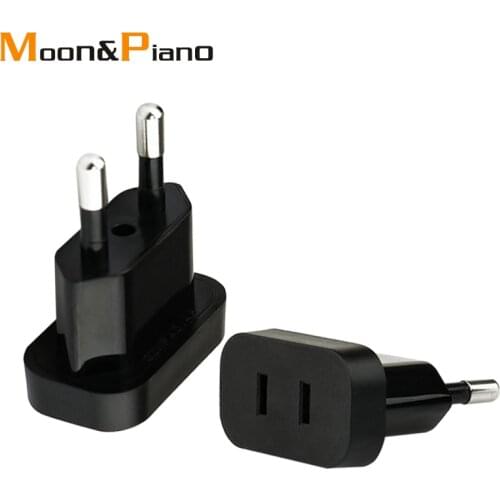 CN US To EU Plug Adapter 4.0mm 4.8mm Euro Europe German France Travel Power Adaptor AC Outlet Converter Electrical Socket